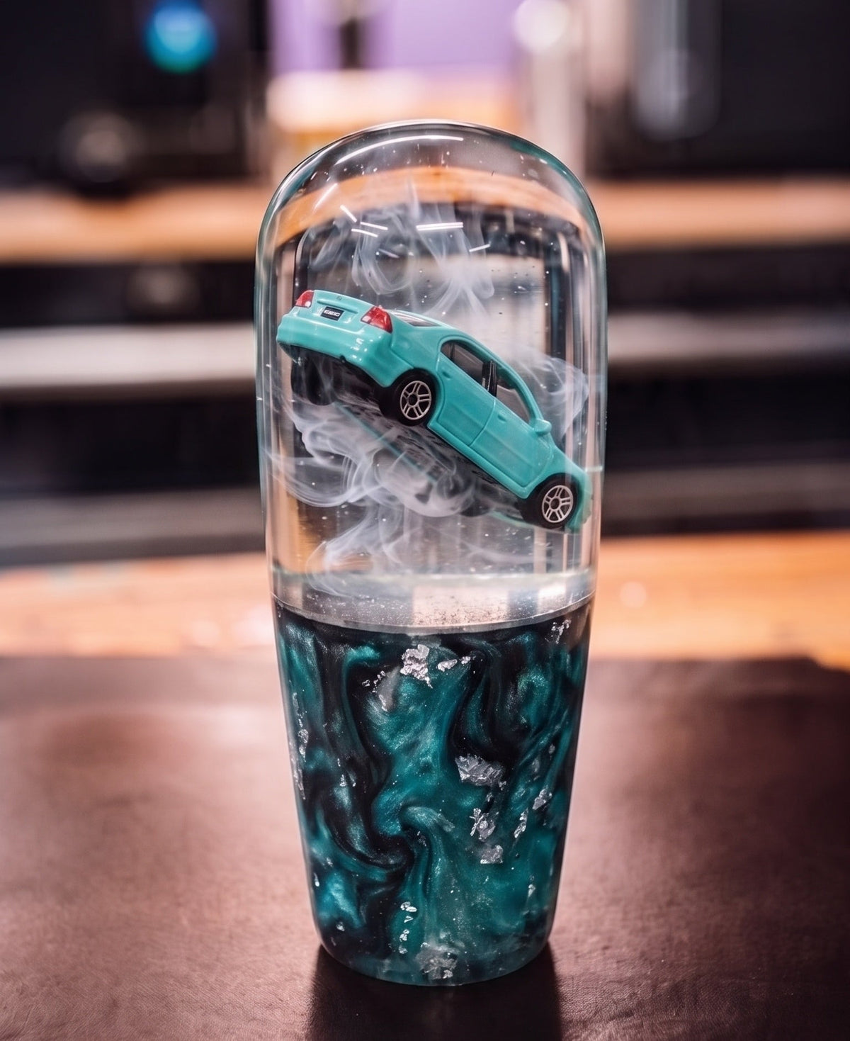 [PRE-ORDER] LED Custom Car Knob (Aqua Civic)