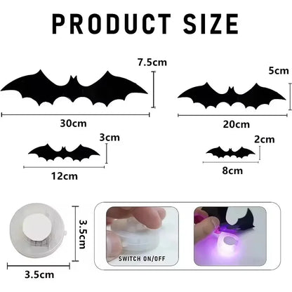 BatGlow™ — 3D LED Glowing Bat Wall Decor