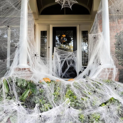 Stretch Cobwebs & Spiders Set