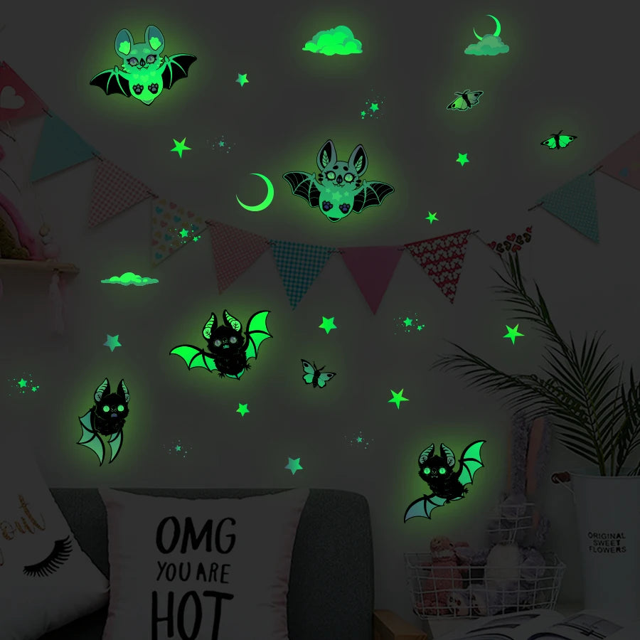 Glow-in-the-Dark Bat Stickers — FREE Gift