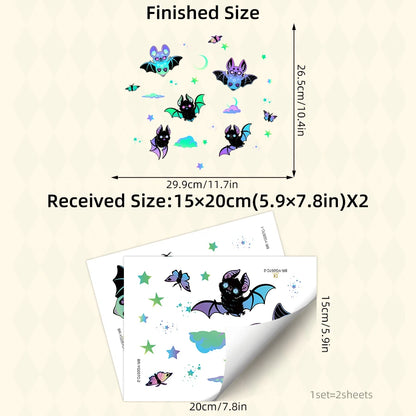 Glow-in-the-Dark Bat Stickers — FREE Gift