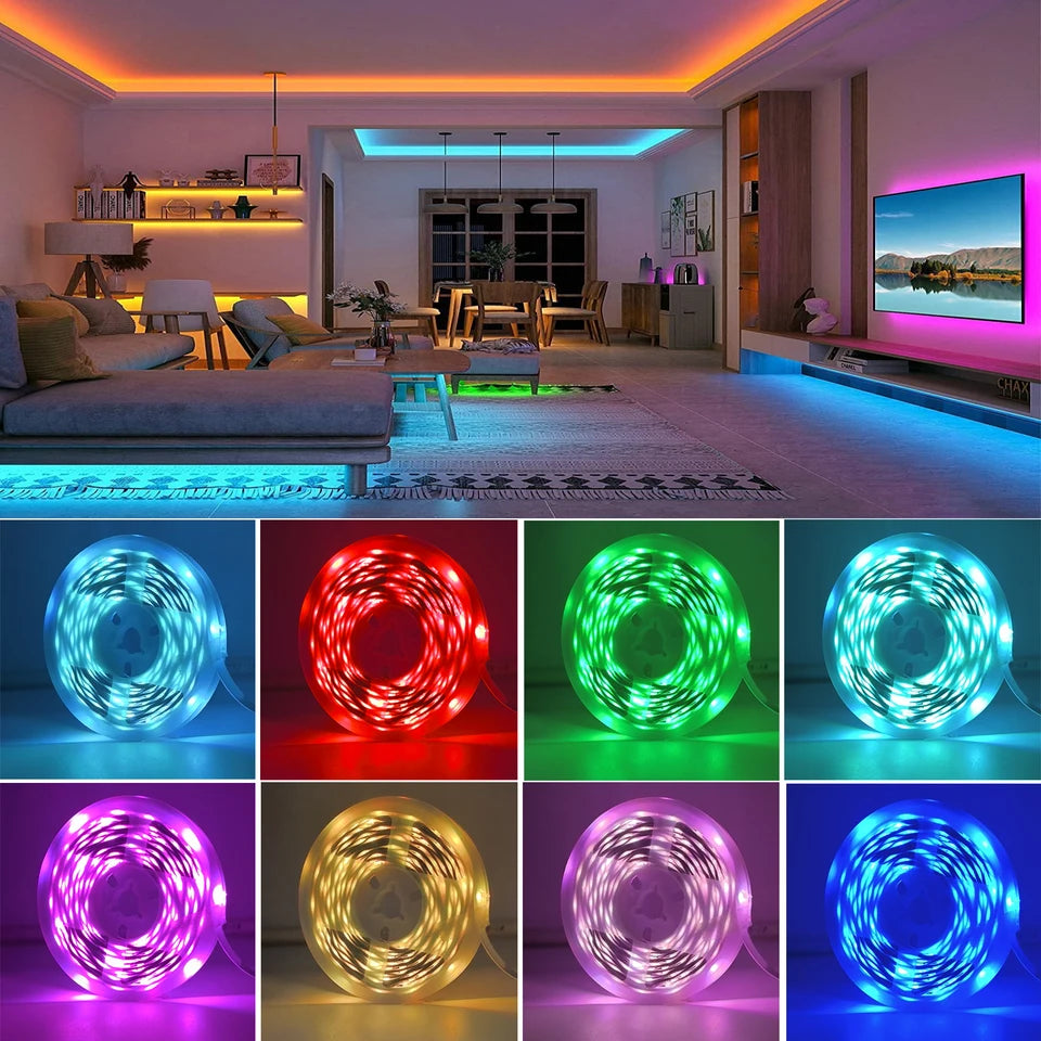 Glow Strip — RGB LED Room Lights (App + Remote)
